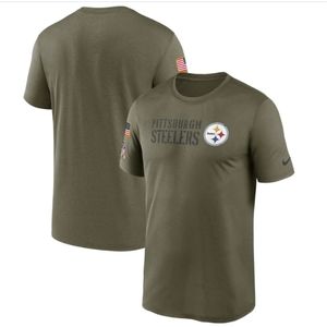 Men's Pittsburgh Steelers Nike Olive 2022 Salute to Service Legend Team T-Shirt